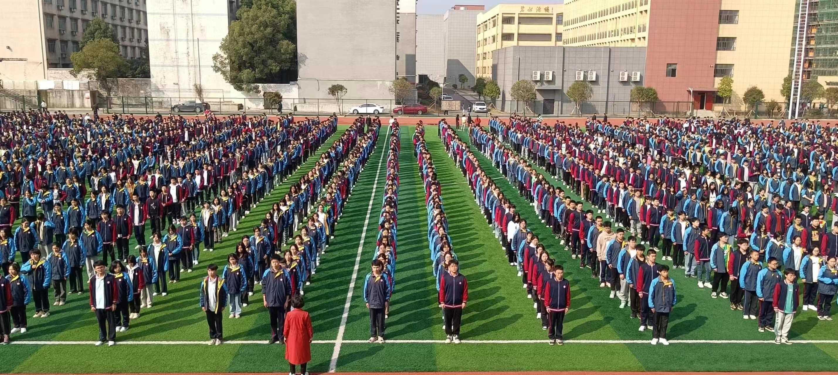 桃江四中举行消防疏散演练活动