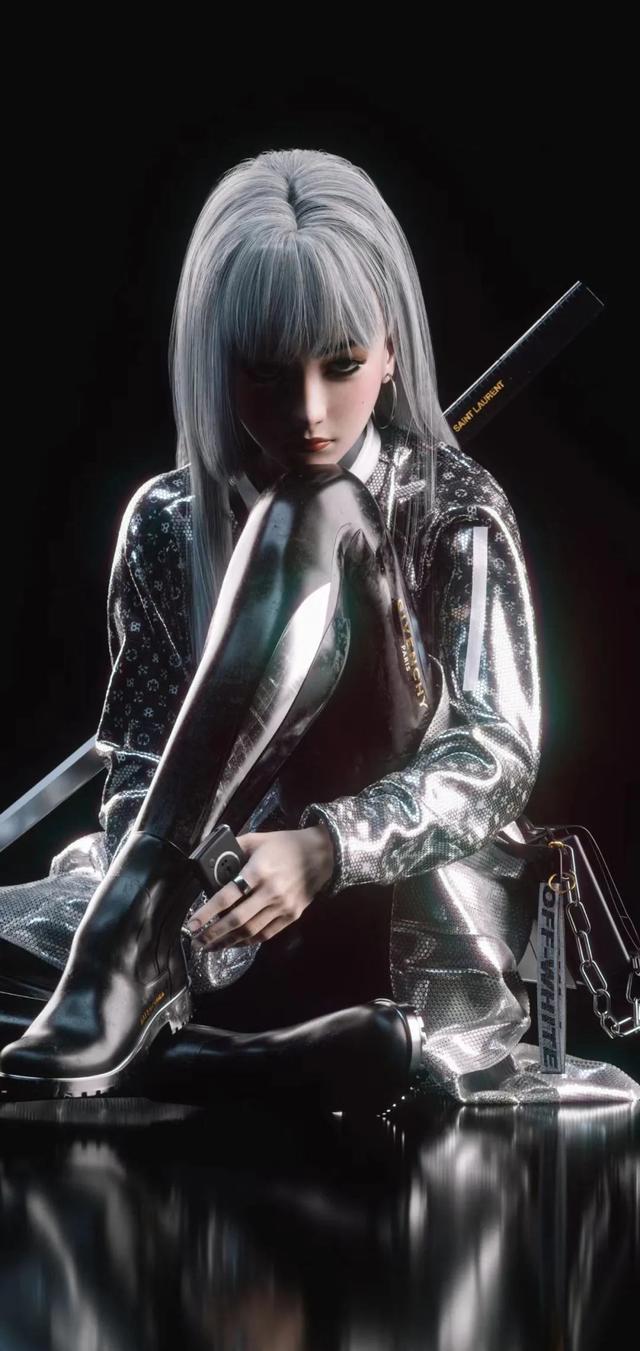 手机壁纸|cg建模美女