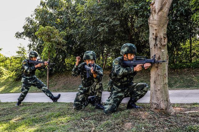 真打實練:直擊武警官兵野外班組戰術訓練