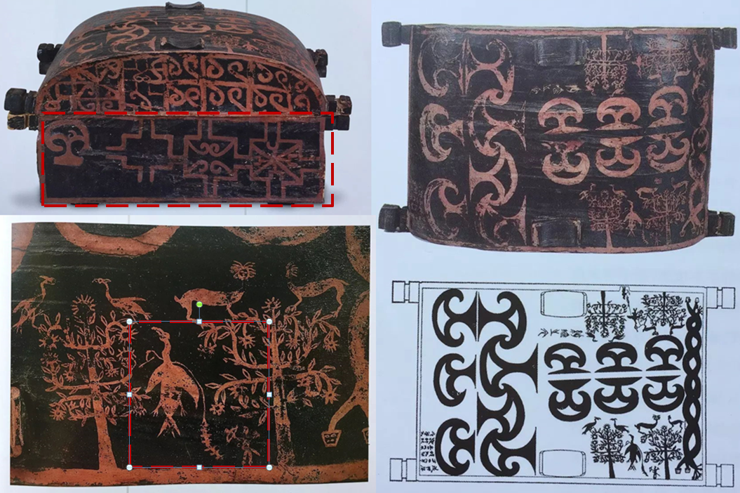 图2-7   曾侯乙墓漆木器所绘星图