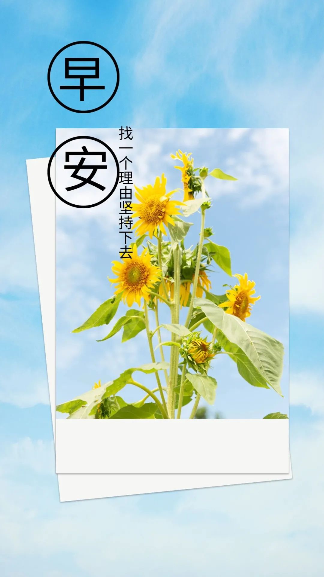 早安心语励志一段话经典句子