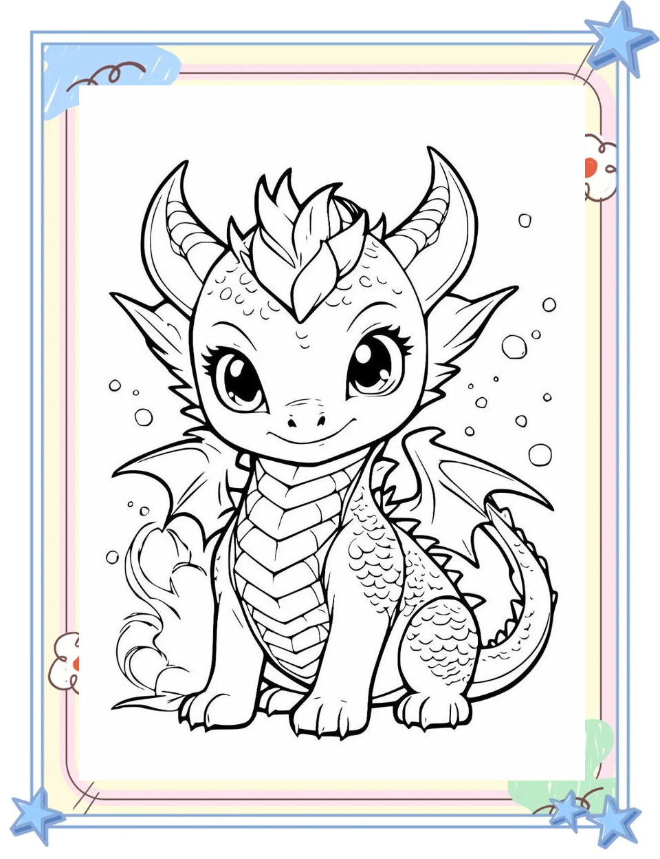 探索可爱龙主题简笔画的绘画技巧与涂色方法