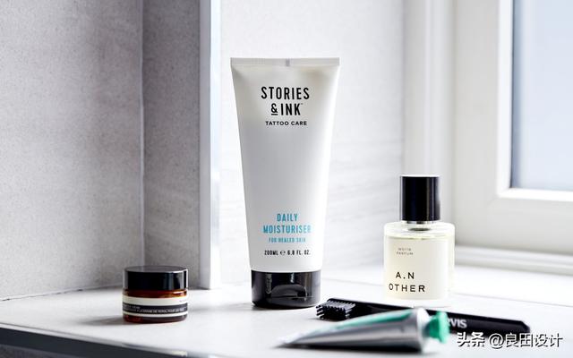 当代健康和美容品牌stories & ink 纹身护肤系列包装设计