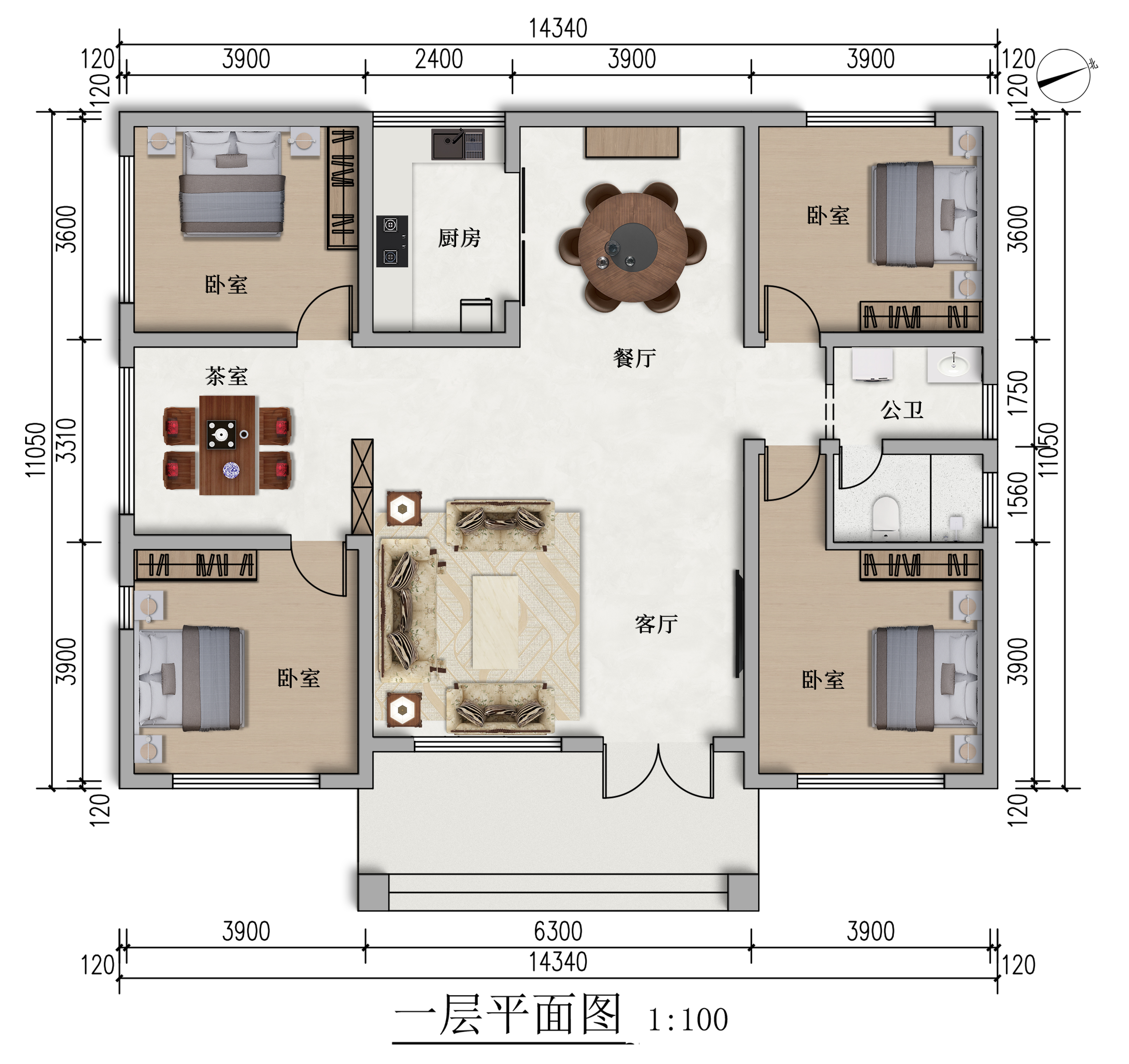 14x9米农村建房图纸图片