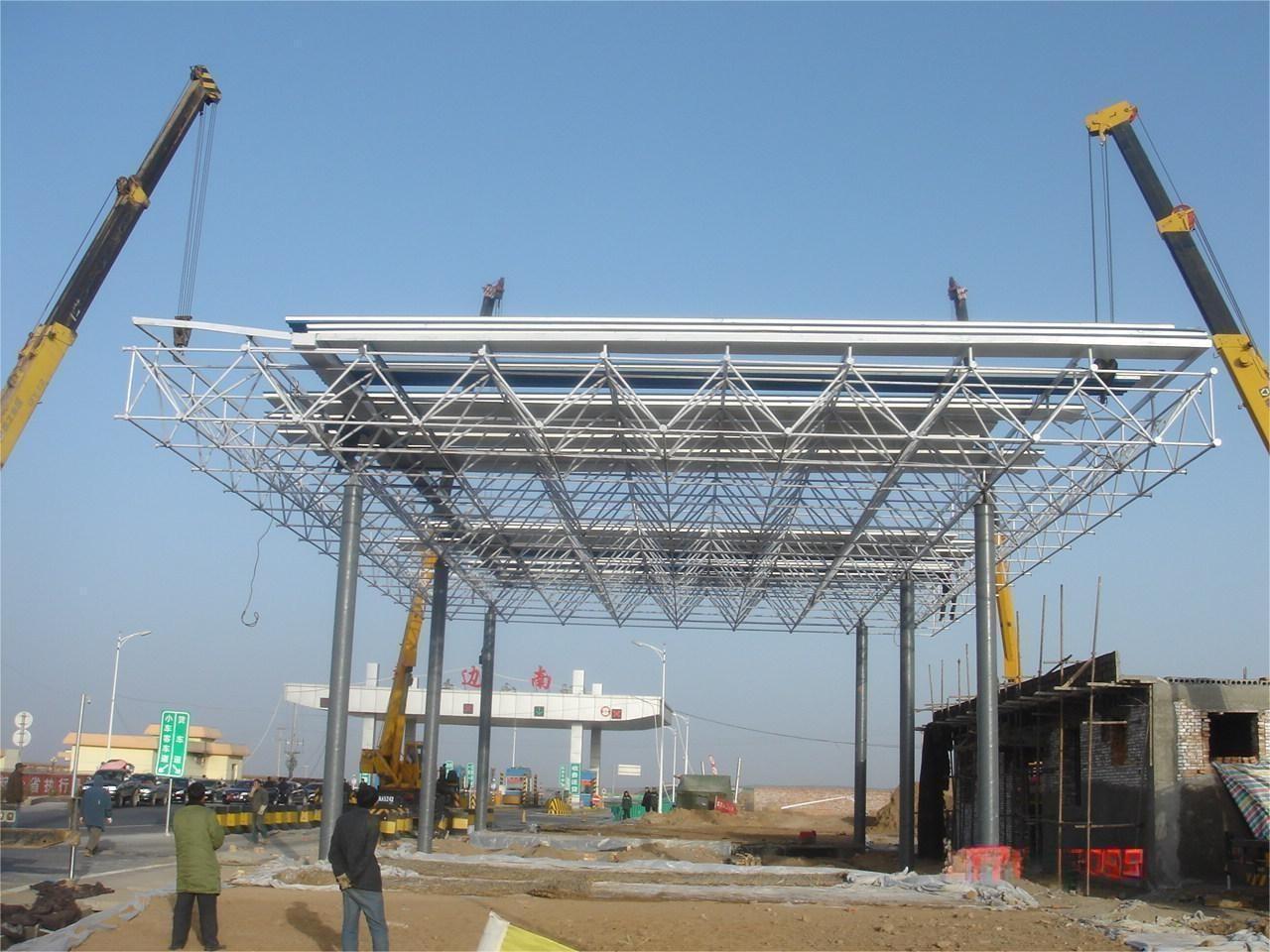 螺栓球网架吊装方法之地面拼装法