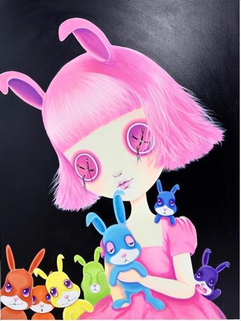 当代潮流艺术家曦予将携《多巴胺兔》等作品亮相0531潮流大展