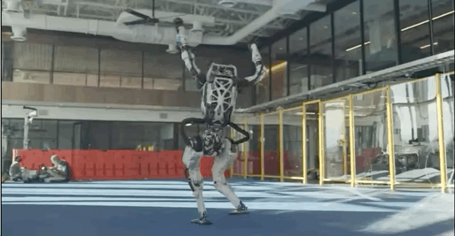 波士顿机器人跳舞！