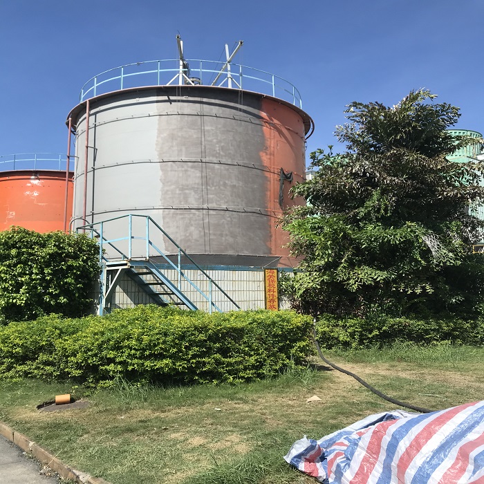 储罐刷油漆写字 水泥储罐刷涂料美化