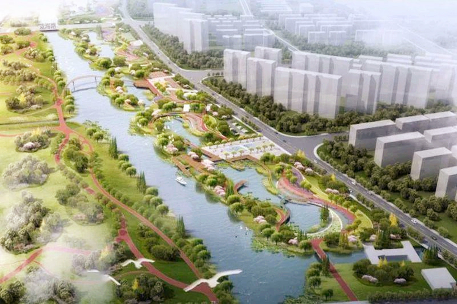 盐城在建一处生态公园,总投资约2亿元,将改善"母亲河"的环境