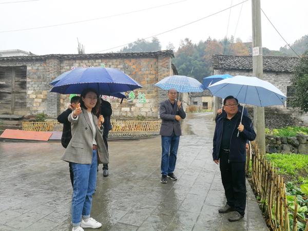 储晓华赴休宁县蓝田镇调研指导美丽乡村及高铁安置区建设工作