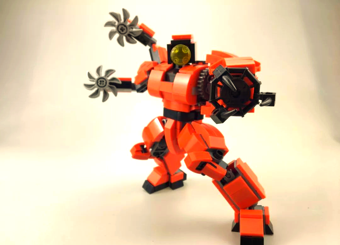 环太平洋1系列,赤红风暴机甲,动力moc作品