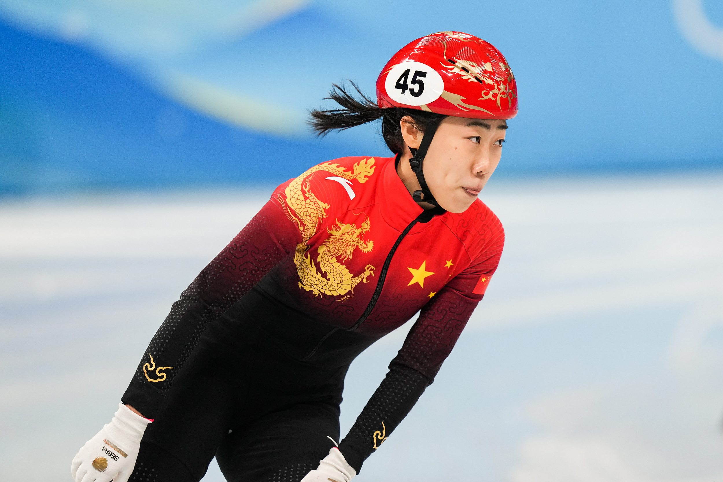短道速滑女子500米,中国小将张雨婷拿下第四