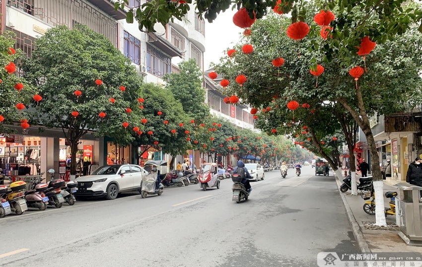 喜迎新春丨宜州區:火紅燈籠高高掛 流光溢彩夜景美