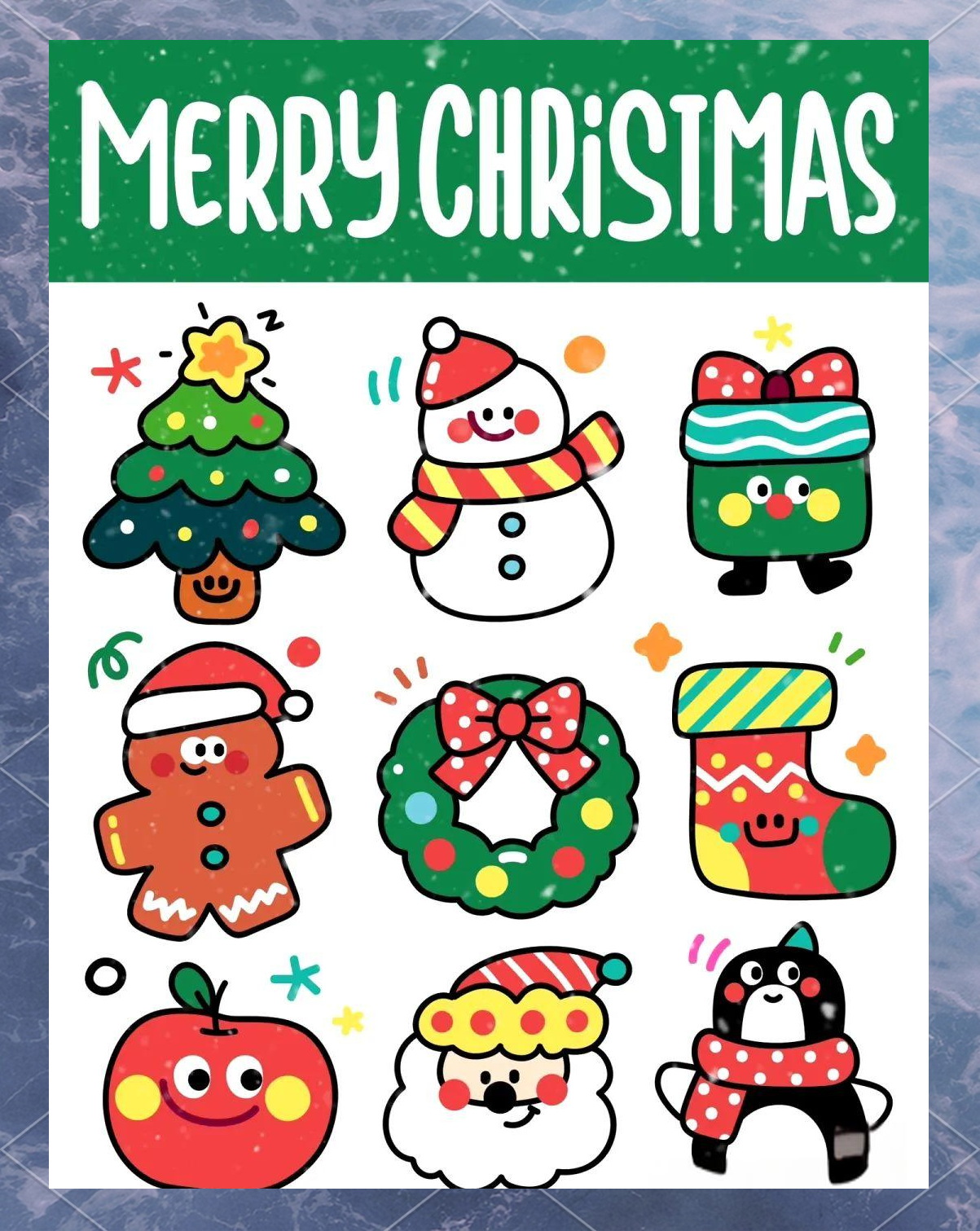 圣诞节主题的儿童画精选集