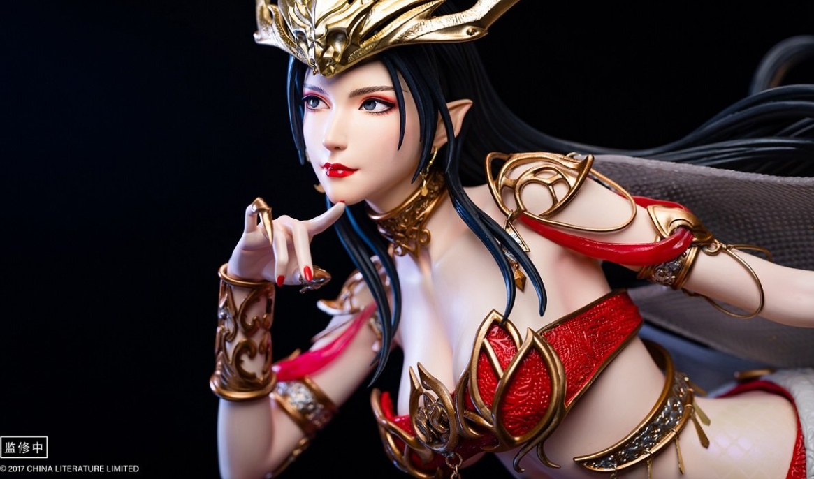 斗破苍穹:美杜莎又一款手办曝光,衣服纹饰精细,脸型温柔可人