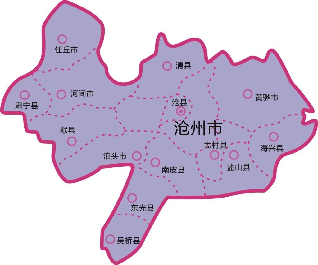 河北沧州市区图图片