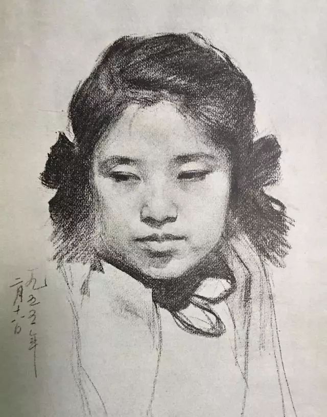 央美教授李斛人物素描作品欣赏