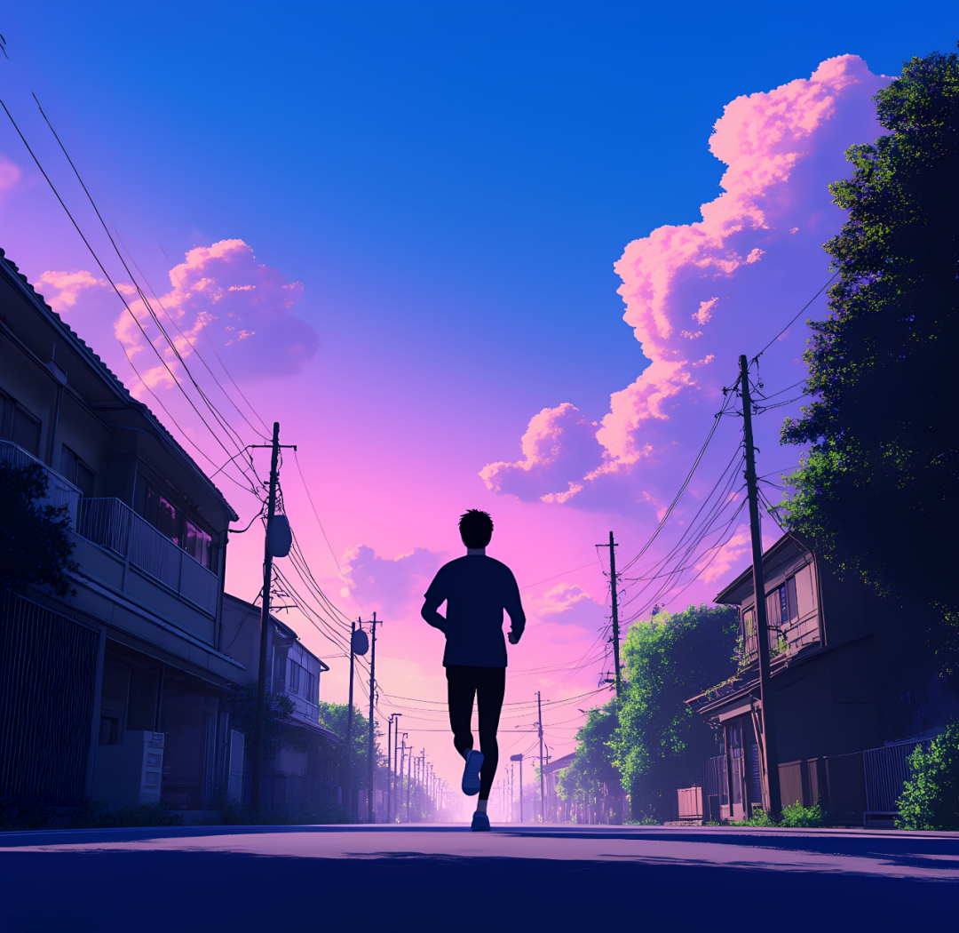 从晨光到路灯,跑步头像记录你的足迹