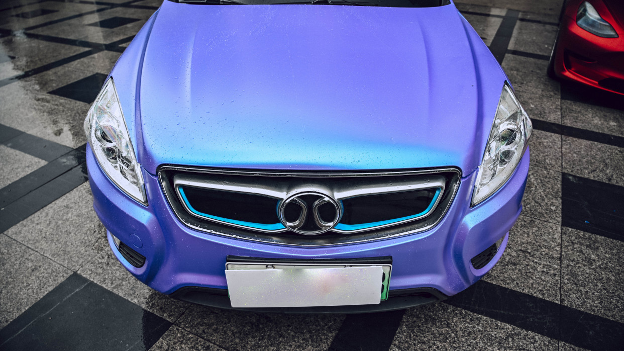 unic|北汽改色陶瓷冰川蓝