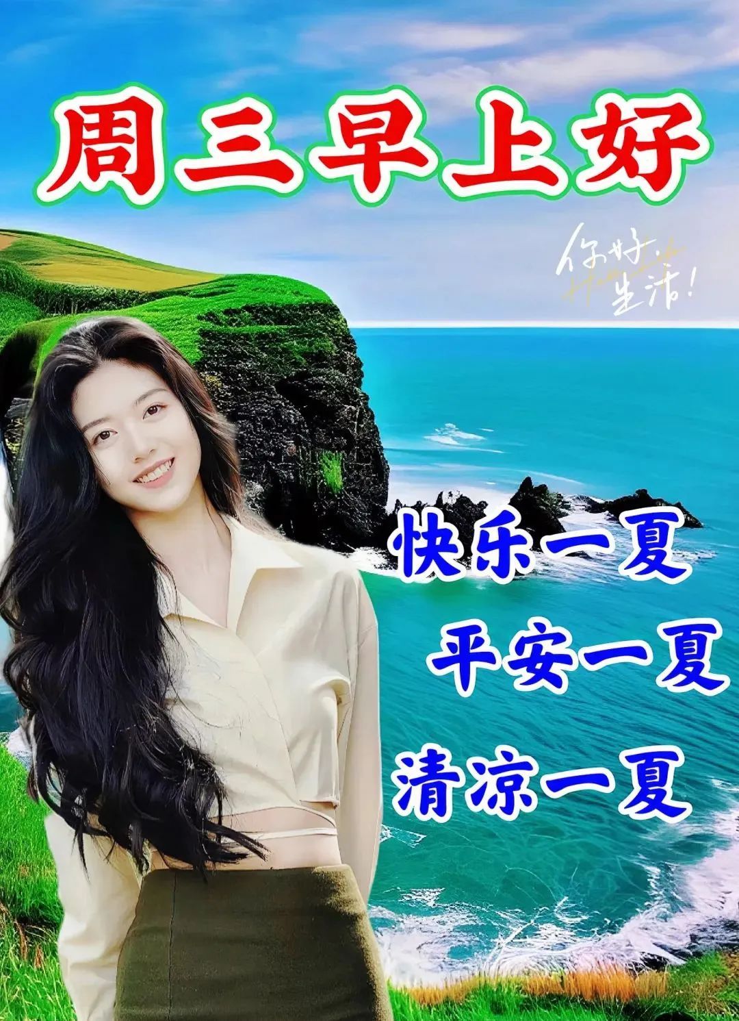 7月26日周三早上好,祝福语图片早安问候语