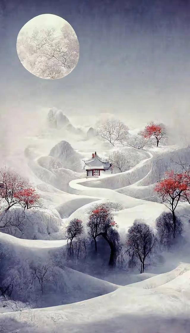 3D手机壁纸风景雪景图片