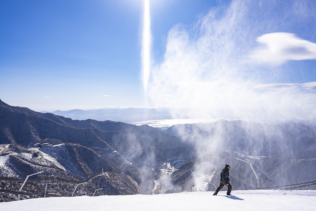 alpine skiing center图片