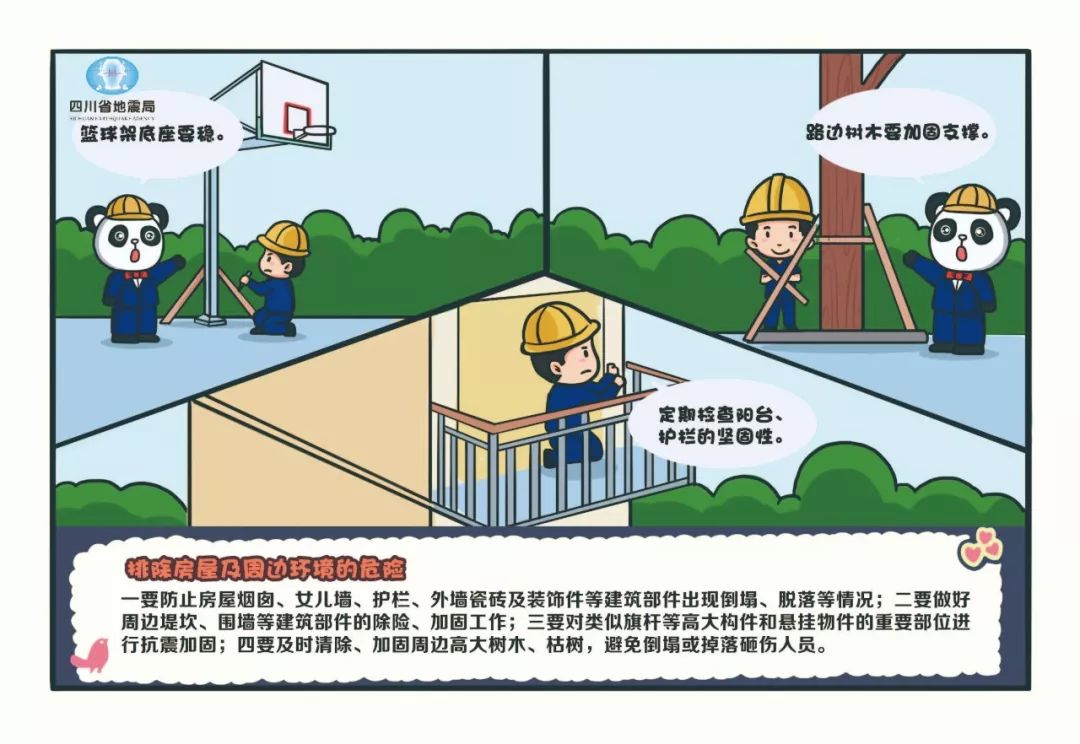地震科普连环画之(二十四)排除房屋及周边环境的危险
