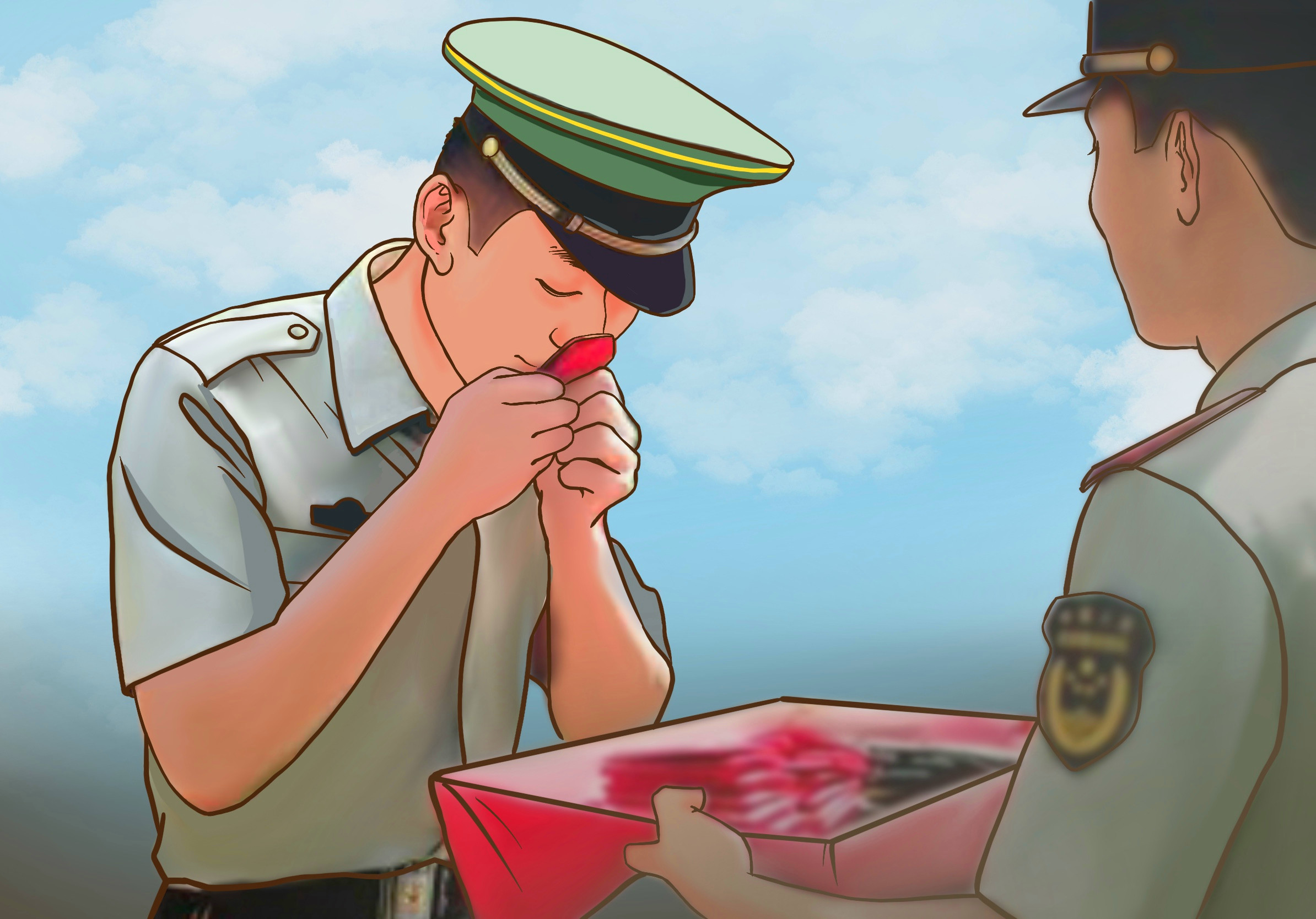 一组漫画送给老兵!向军旅的美好时光,再敬一个军礼!