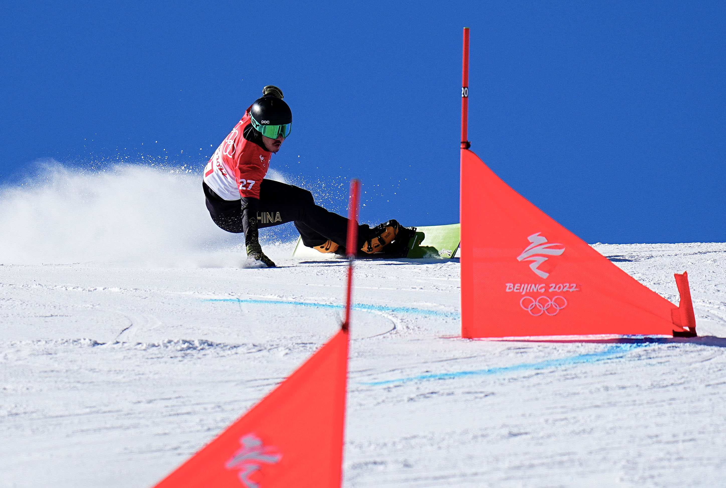 单板滑雪——男子平行大回转预赛赛况