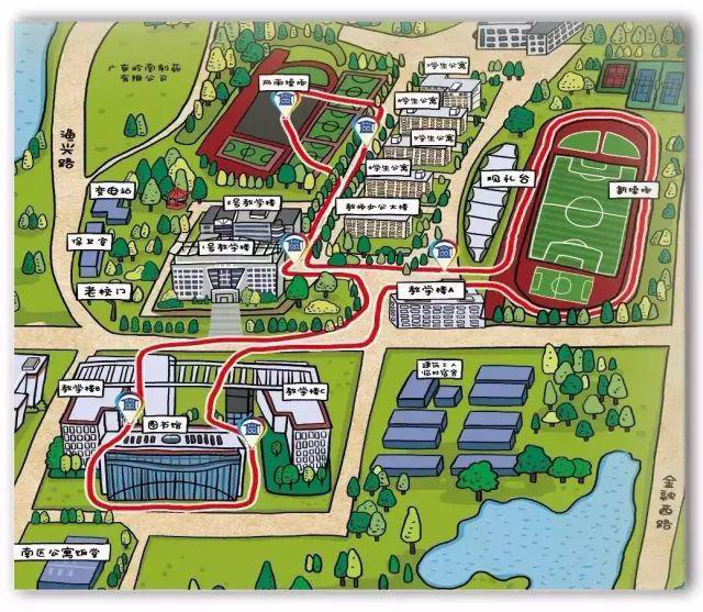 广东工商职业技术大学校园地图