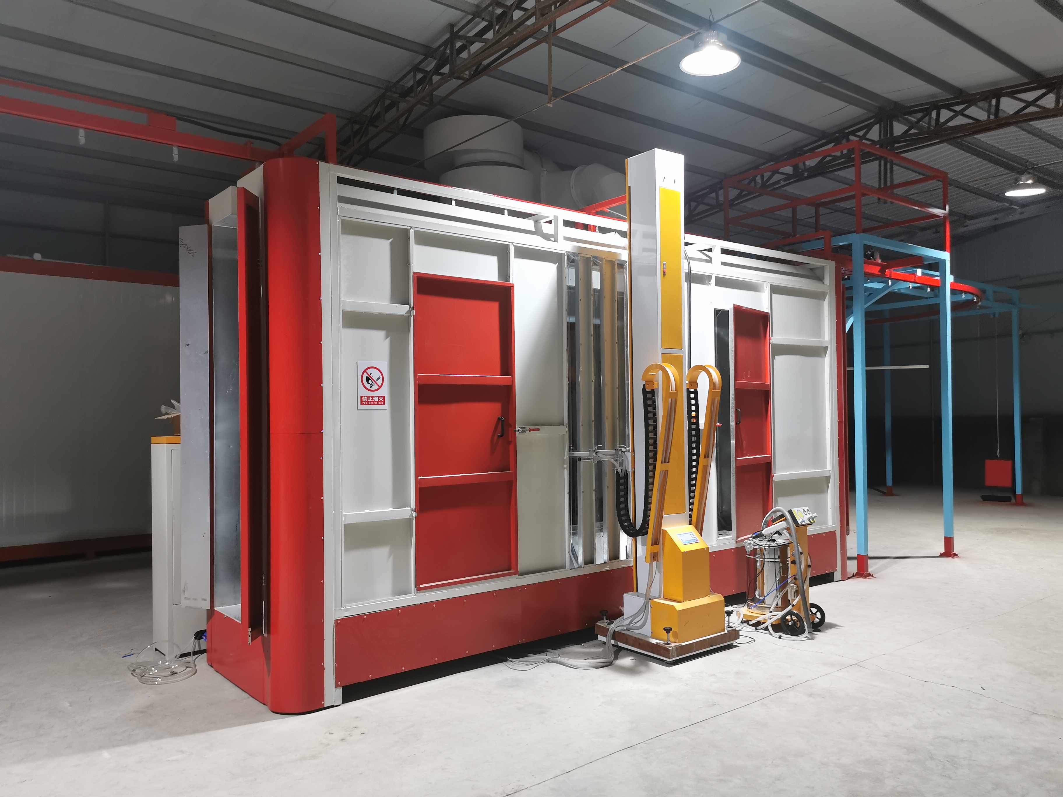 自动喷涂线设备喷涂生产线设备静电粉末喷涂设备半自动喷涂设备