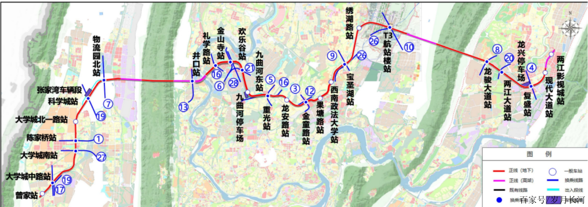 繼軌道7,17,27號線後,重慶大學城又將迎15號線二期年內開工!