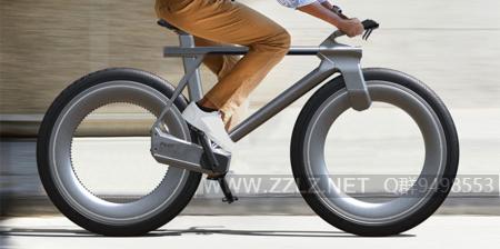 创新无轮毂电动自行车设计