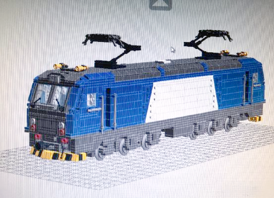 和谐电3c型电力机车moc实体模型介绍