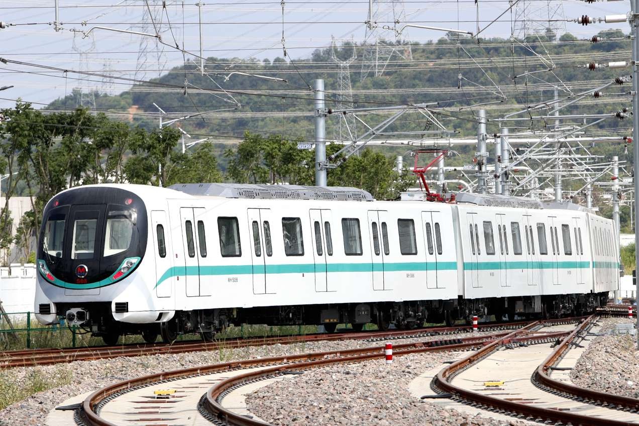 江豚"游"进地铁 武汉市轨道交通19号线列车首次亮相