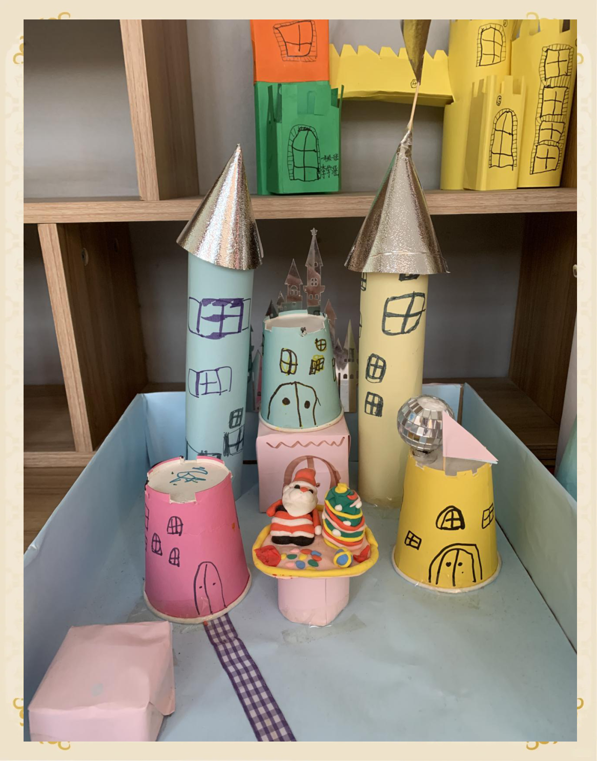 用立体图形造城堡,孩子们在玩中学数学