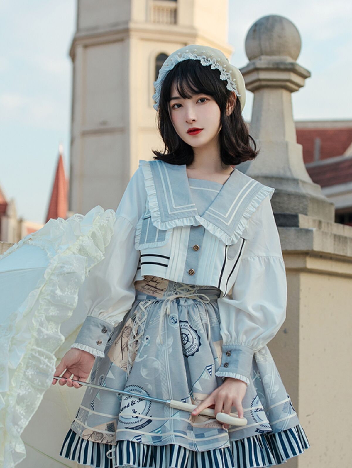 lo娘把洛丽塔做成"校服",简约又耐看,圈外人也爱了