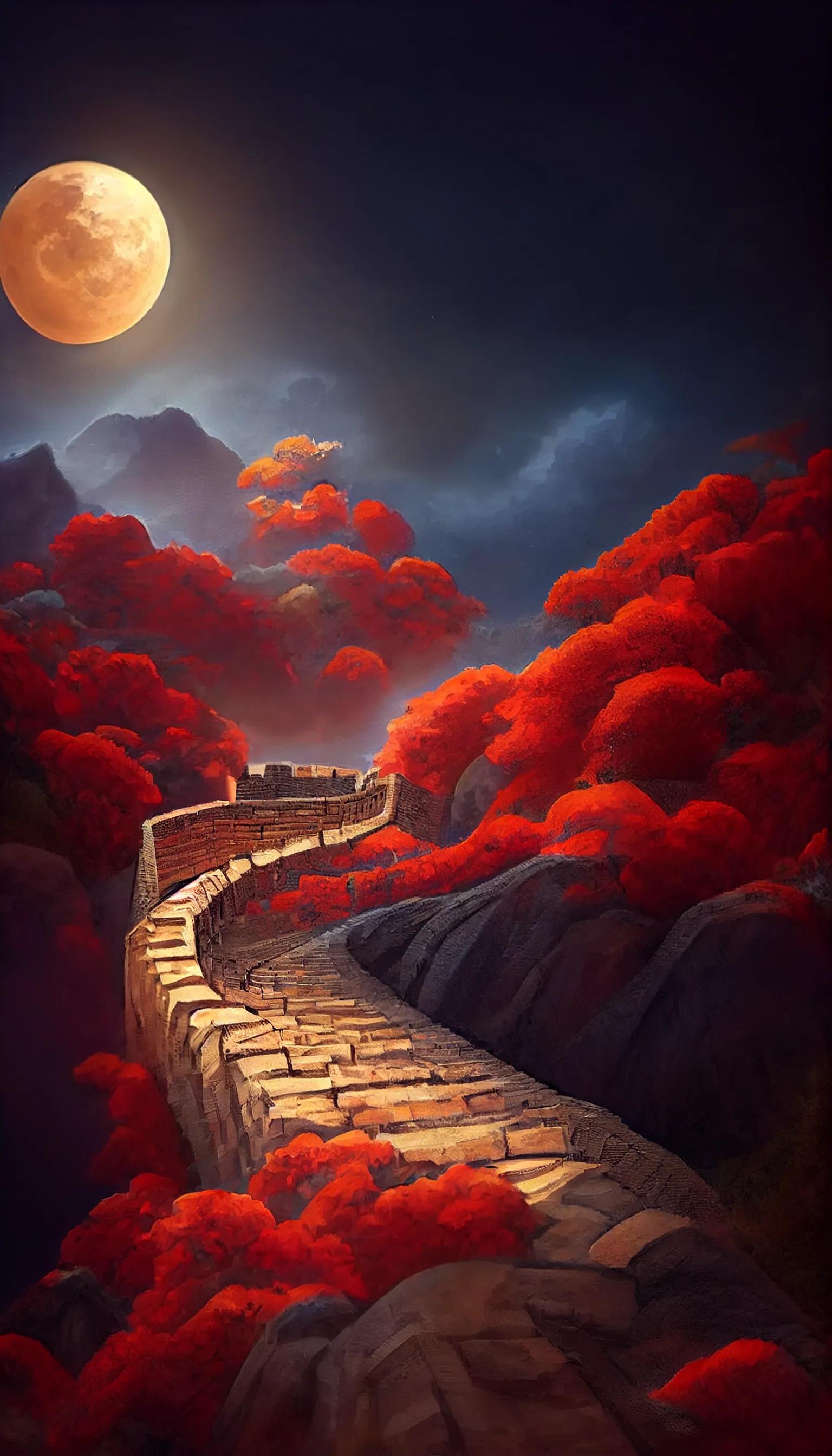 长城壁纸,万里长城憾玉皇,蜿蜒屹立世无双