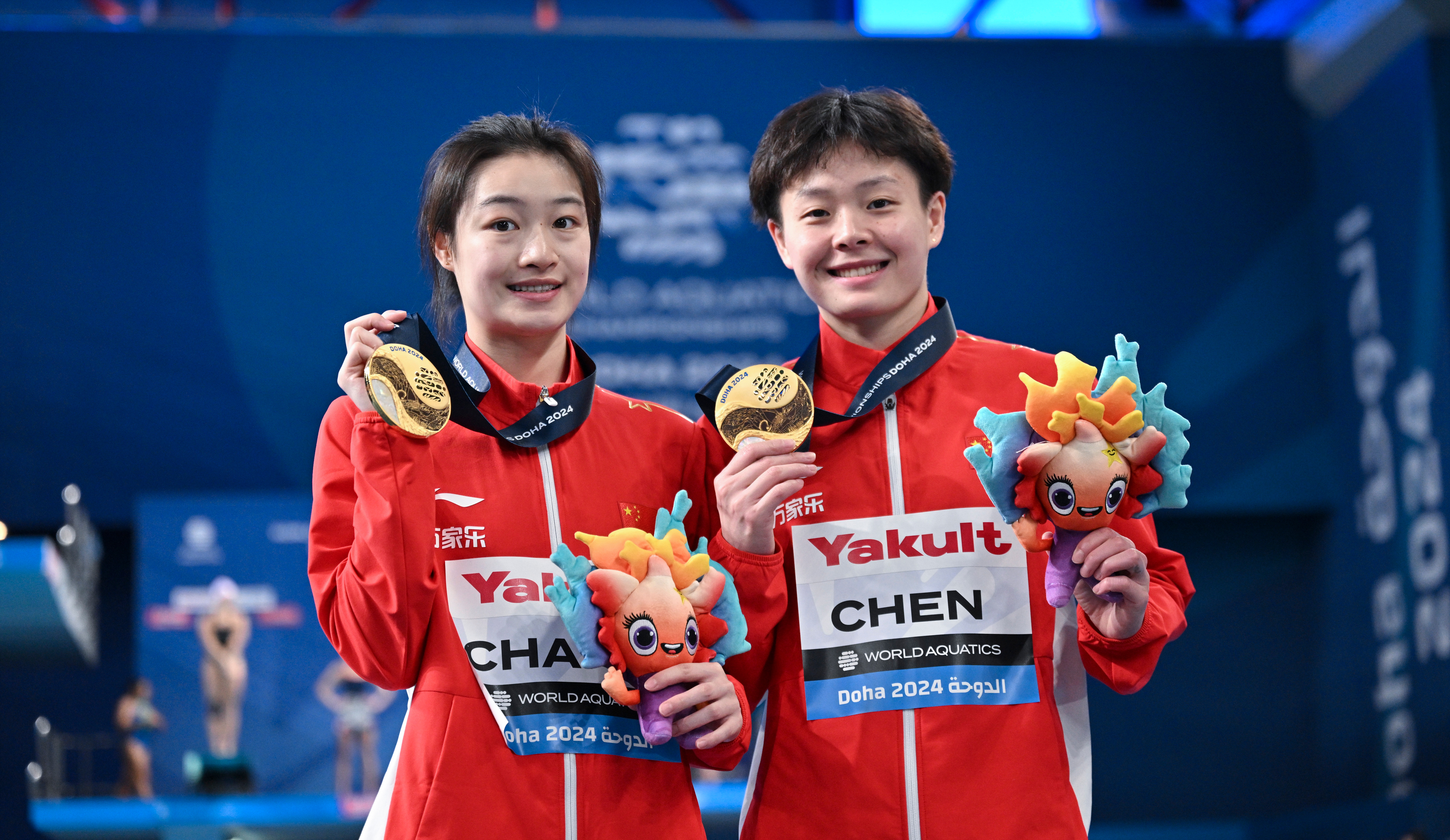 游泳世锦赛闪耀一刻|陈艺文/昌雅妮获得跳水女子双人3米板冠军