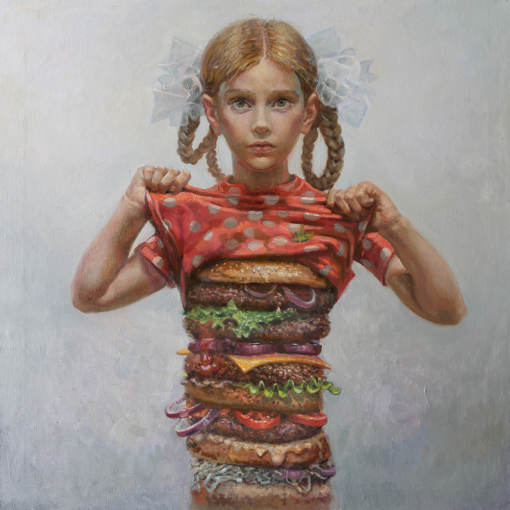 这10幅油画内容"怪异",讽刺了当今世界存在的问题,寓意深刻