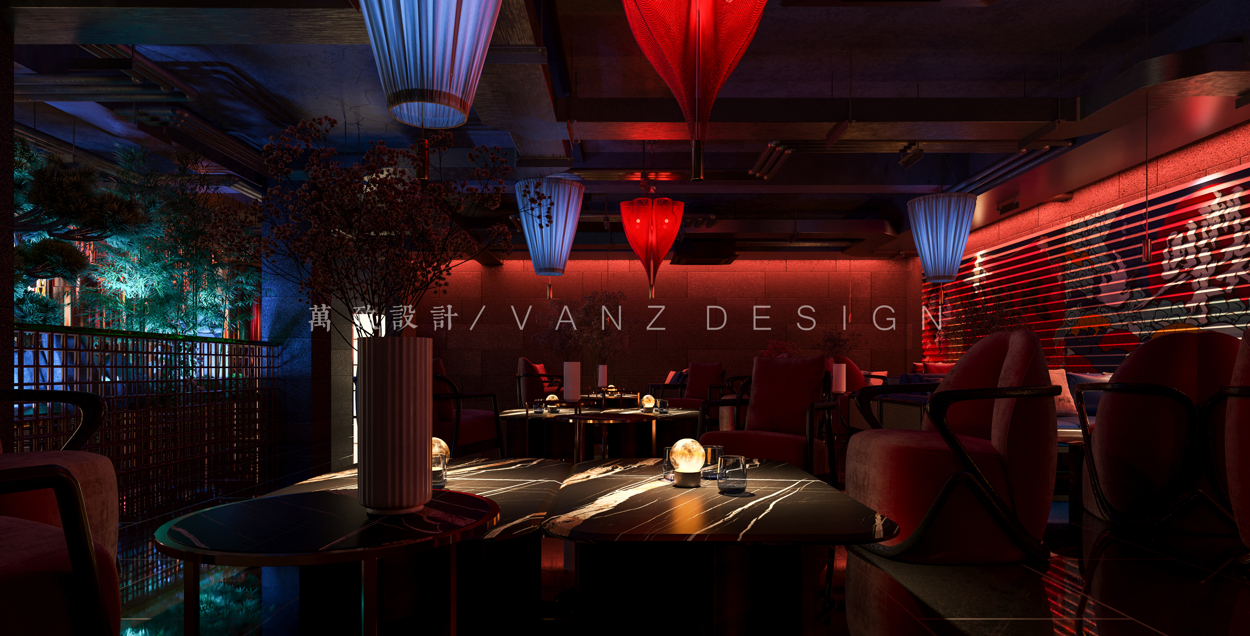 国潮来袭!644㎡国潮主题音乐酒馆设计