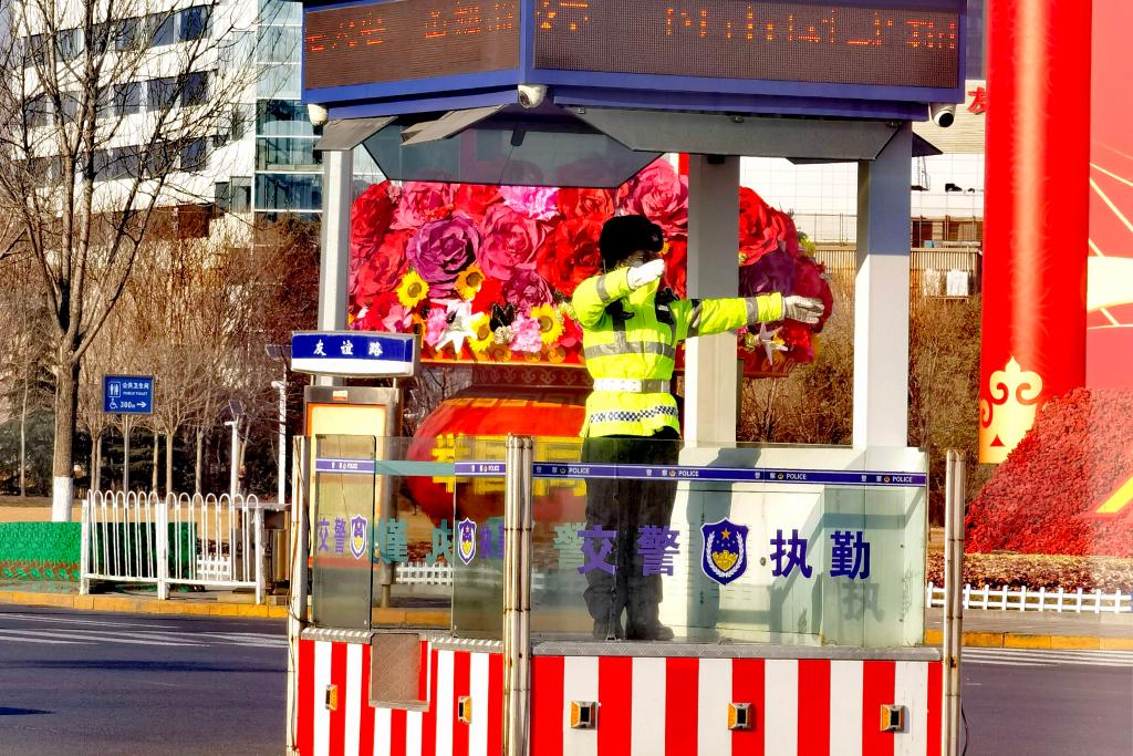 天津友谊路上的女交警:三尺岗台 十年扎根