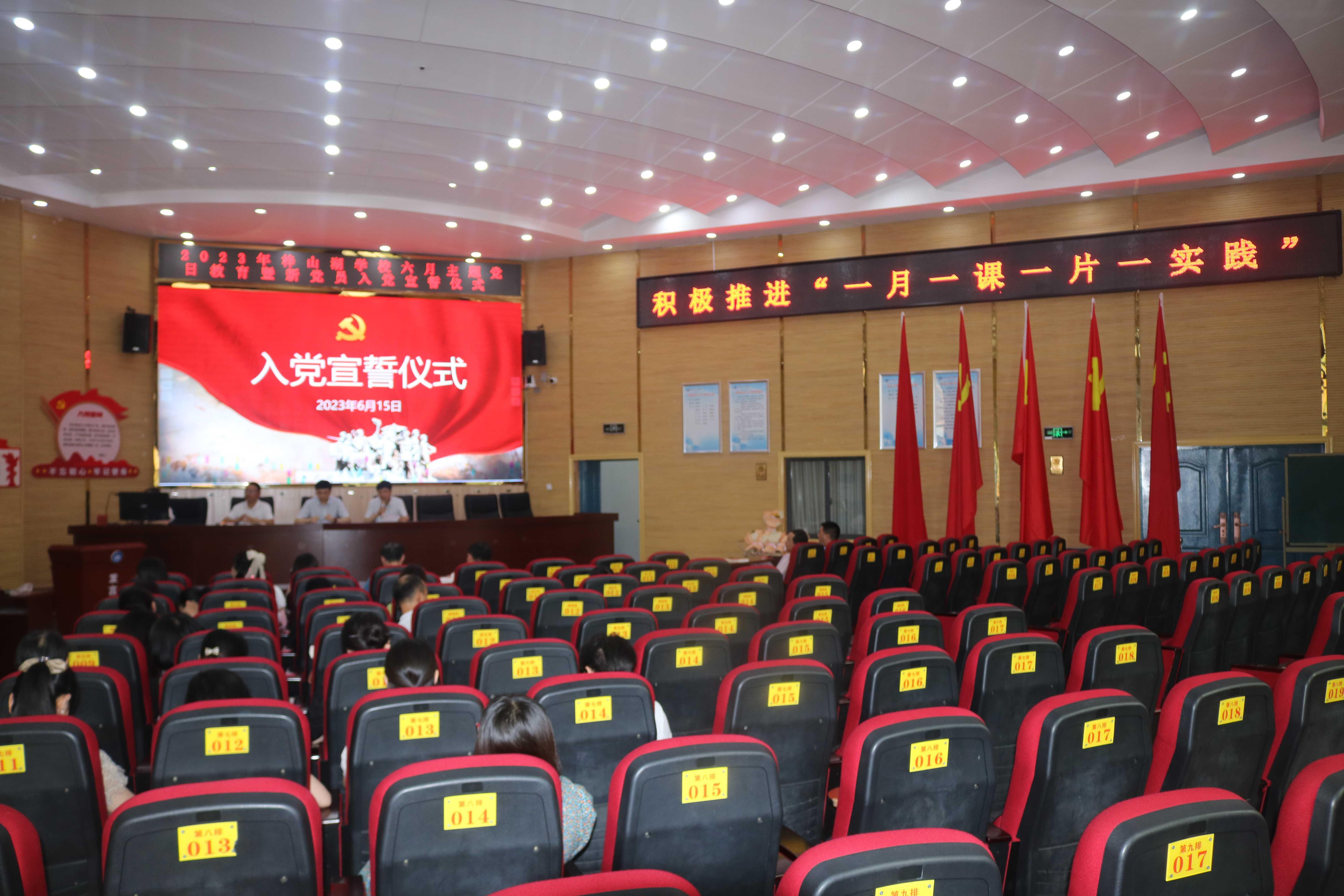 益阳市梓山湖学校举行新党员入党宣誓仪式暨主题党日教育活动