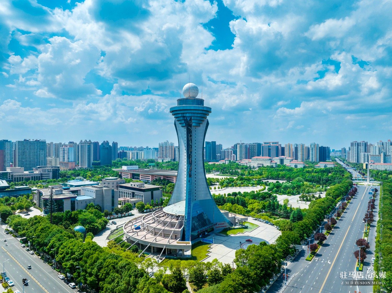 驻马店:"云"瞰天中盛夏美景