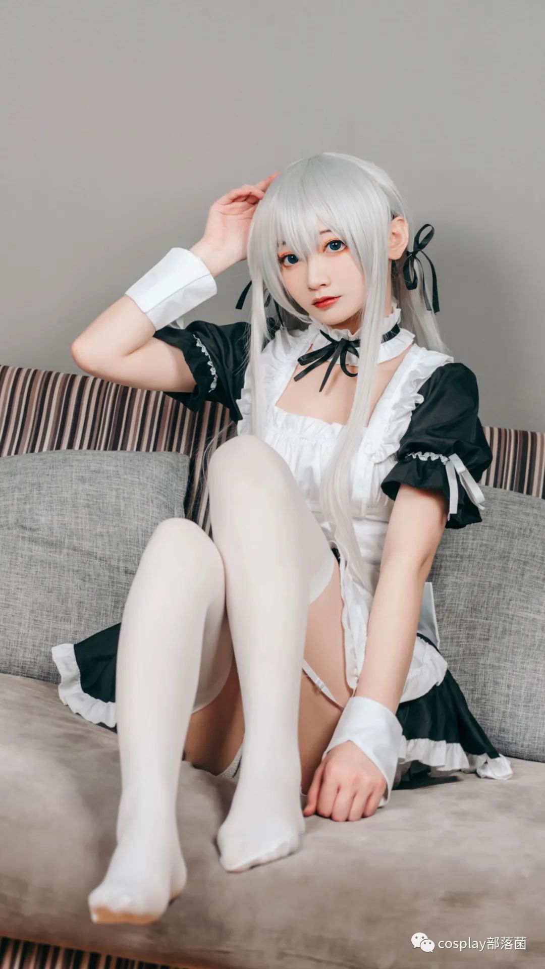 cos:春日野穹黑白配色cos正片@桃墨