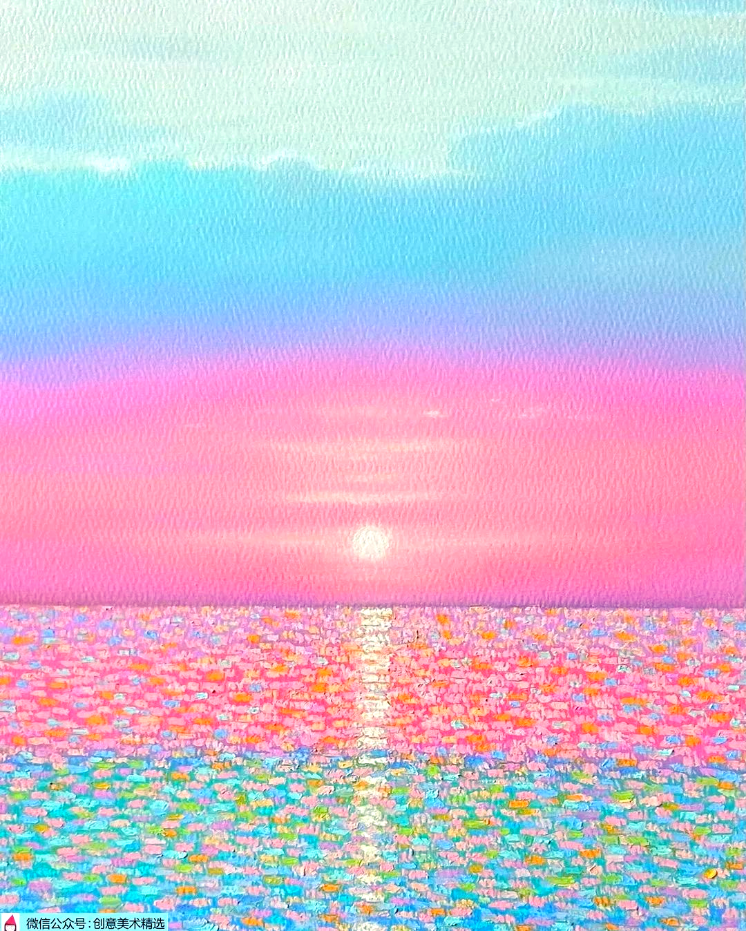 蜡笔绘制的点画艺术,展现多样美感!