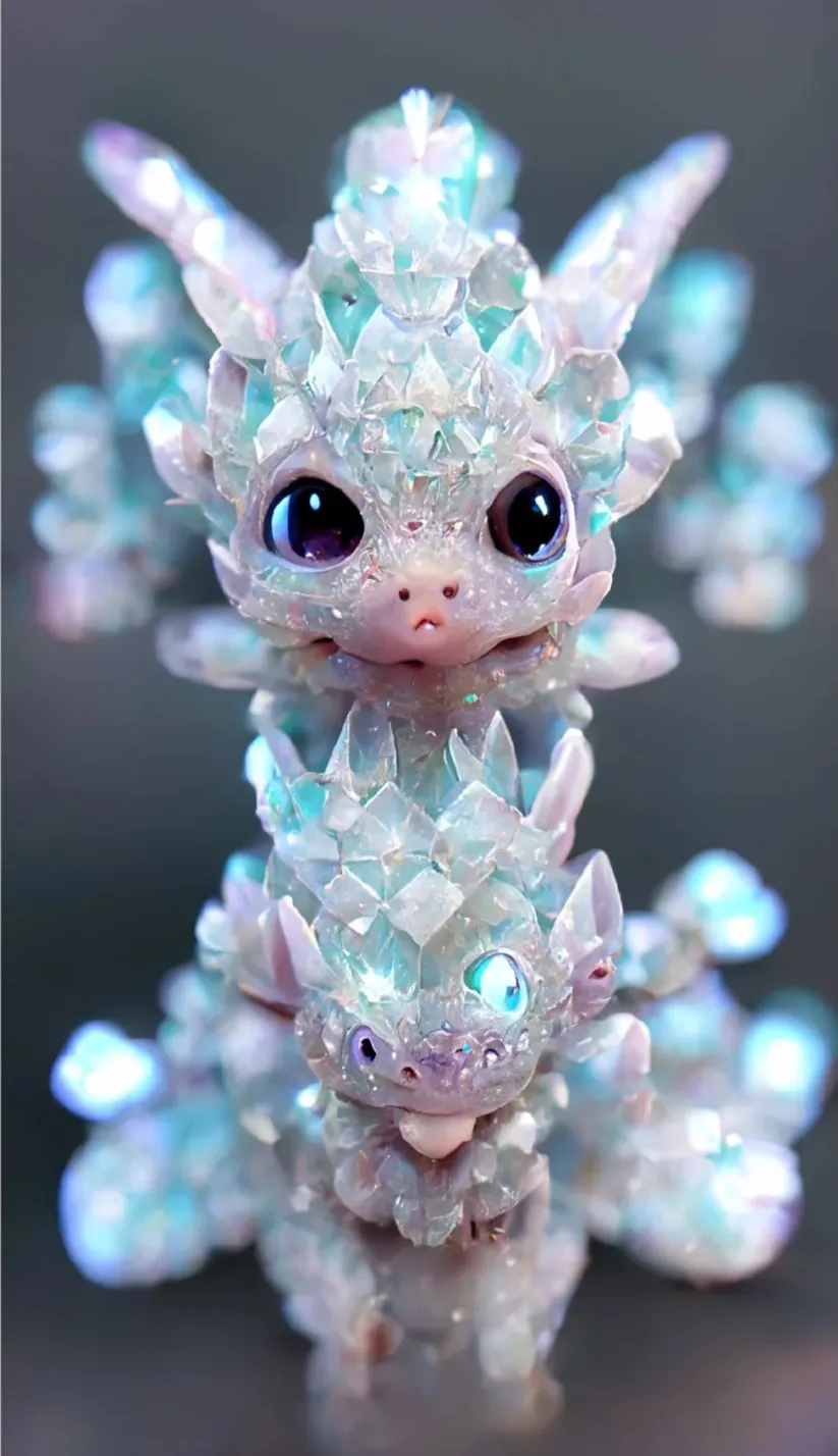 七彩水晶龙宝宝壁纸