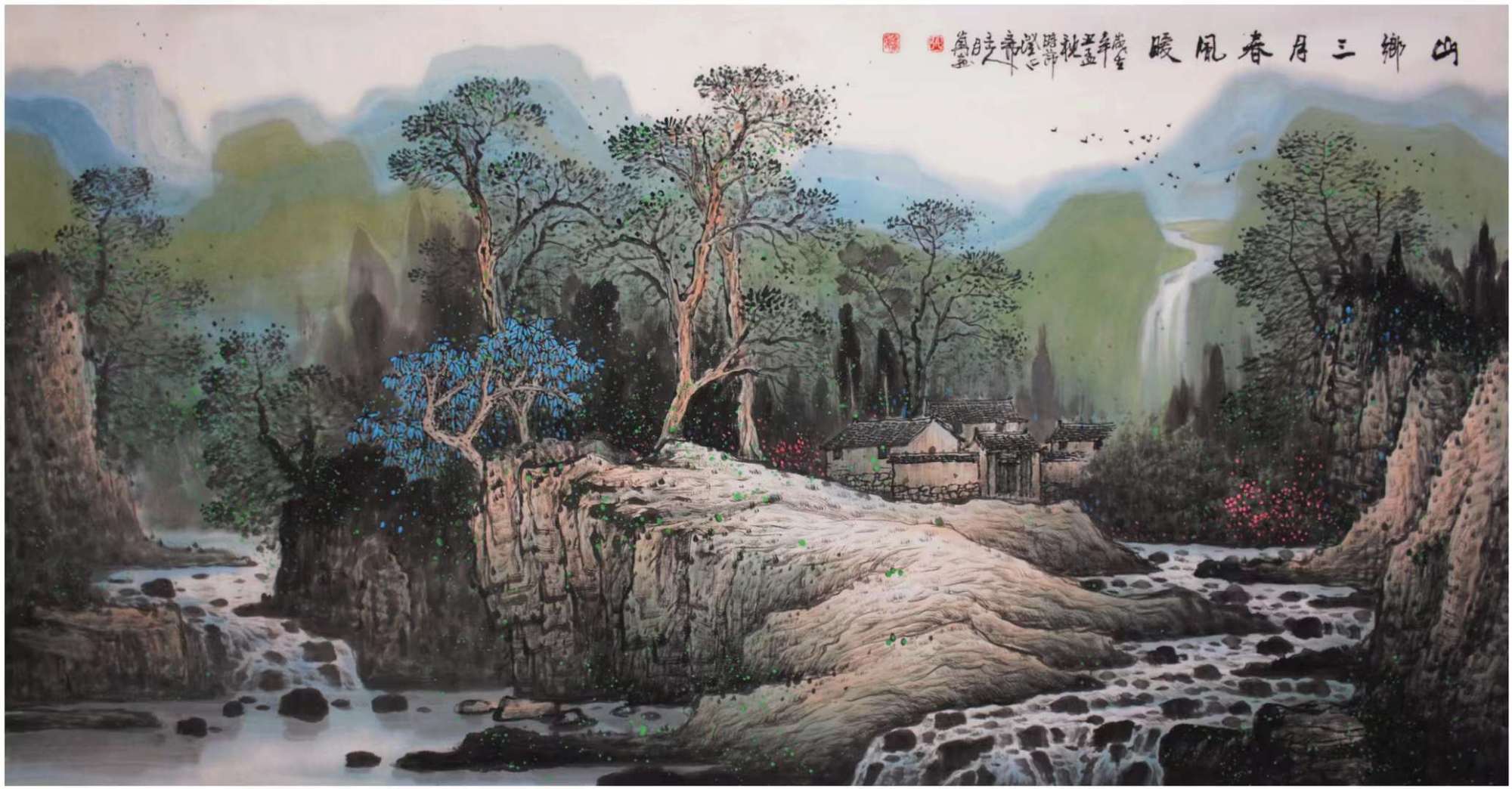 实力派画家张月岗山水画作品欣赏