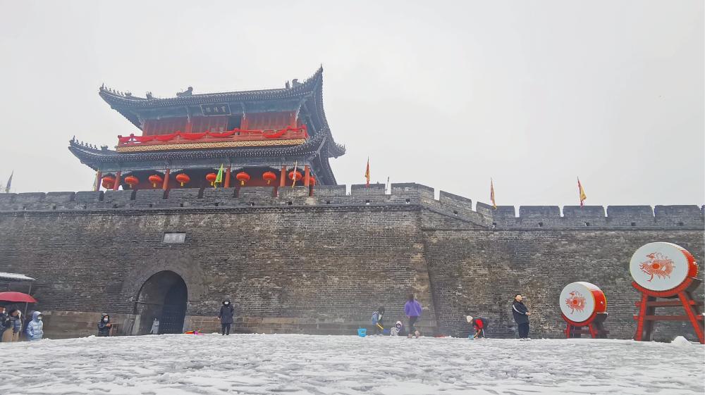 荆州雪景图片图片