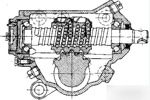 机械式转向器循环球式,蜗杆指销式